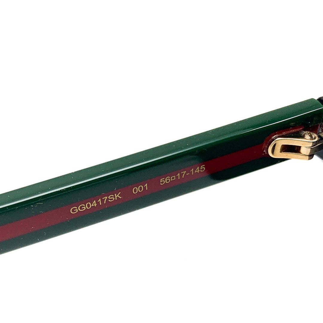 GUCCI グッチ 黒 ブラック シェリーライン サングラス GG0417SK GUCCI グッチ 黒 ブラック シェリーライン サングラス GG0417SK