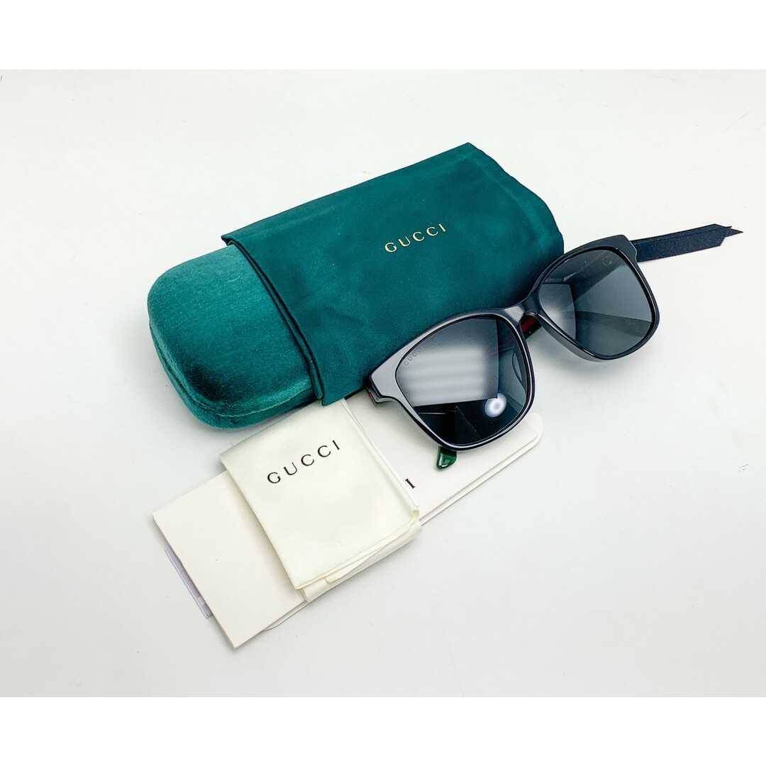 GUCCI グッチ 黒 ブラック シェリーライン サングラス GG0417SK GUCCI グッチ 黒 ブラック シェリーライン サングラス GG0417SK