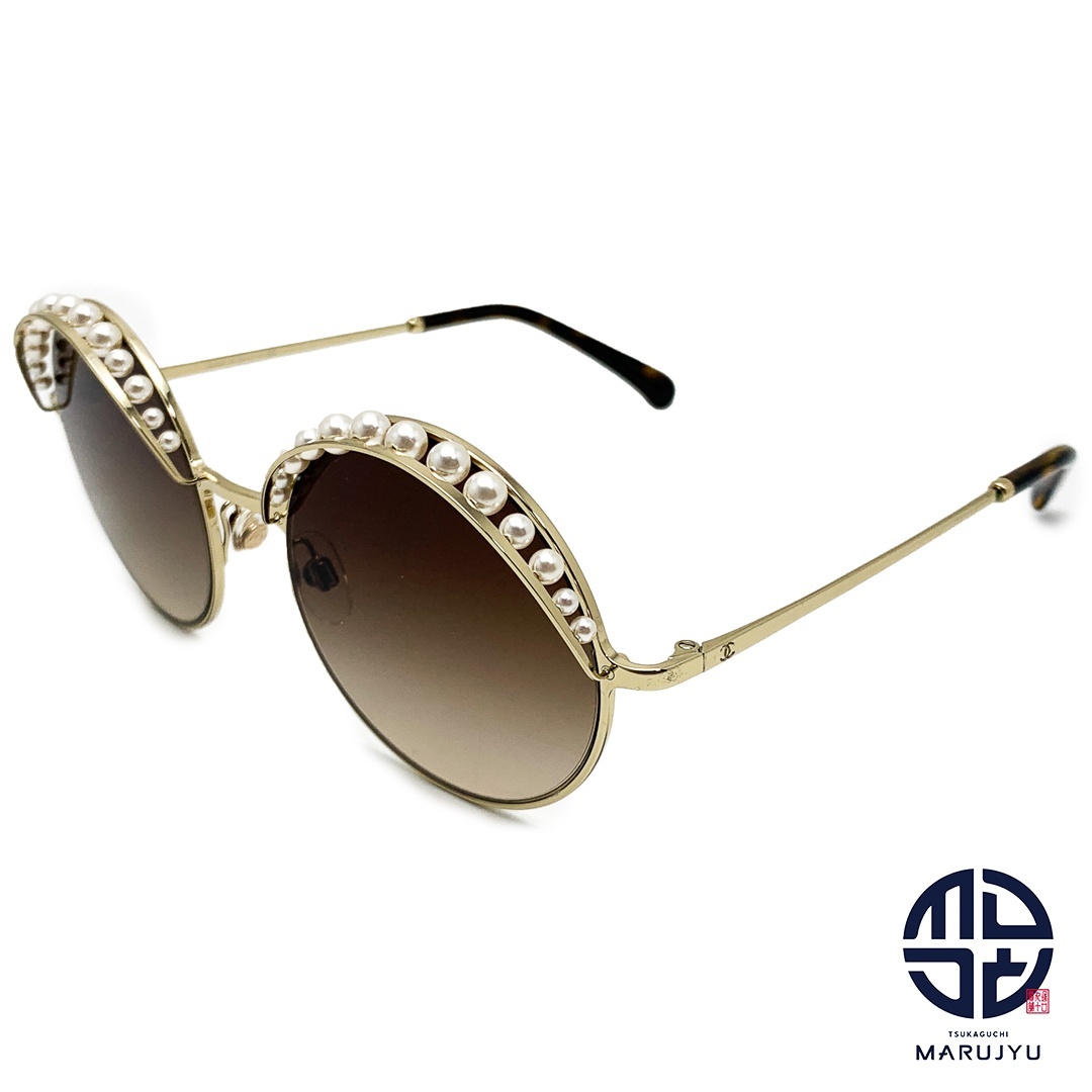 CHANEL - CHANEL シャネル 4234-H フェイクパール ラウンド CHANEL - CHANEL シャネル 4234-H フェイクパール ラウンド