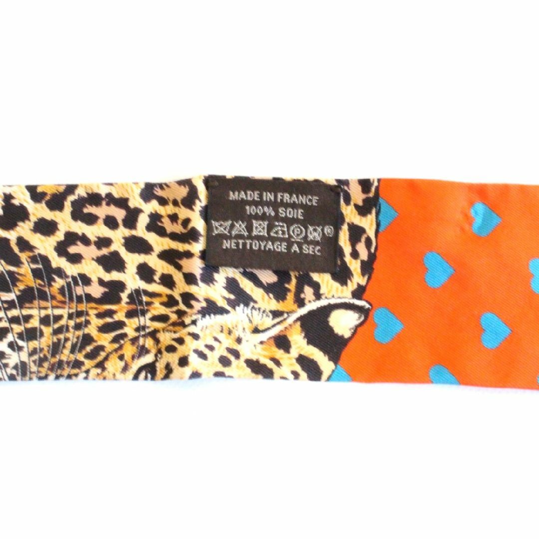 HERMES エルメス ツイリー ジャングルラブ ラブ ヒョウ シルク HERMES エルメス ツイリー ジャングルラブ ラブ ヒョウ シルク