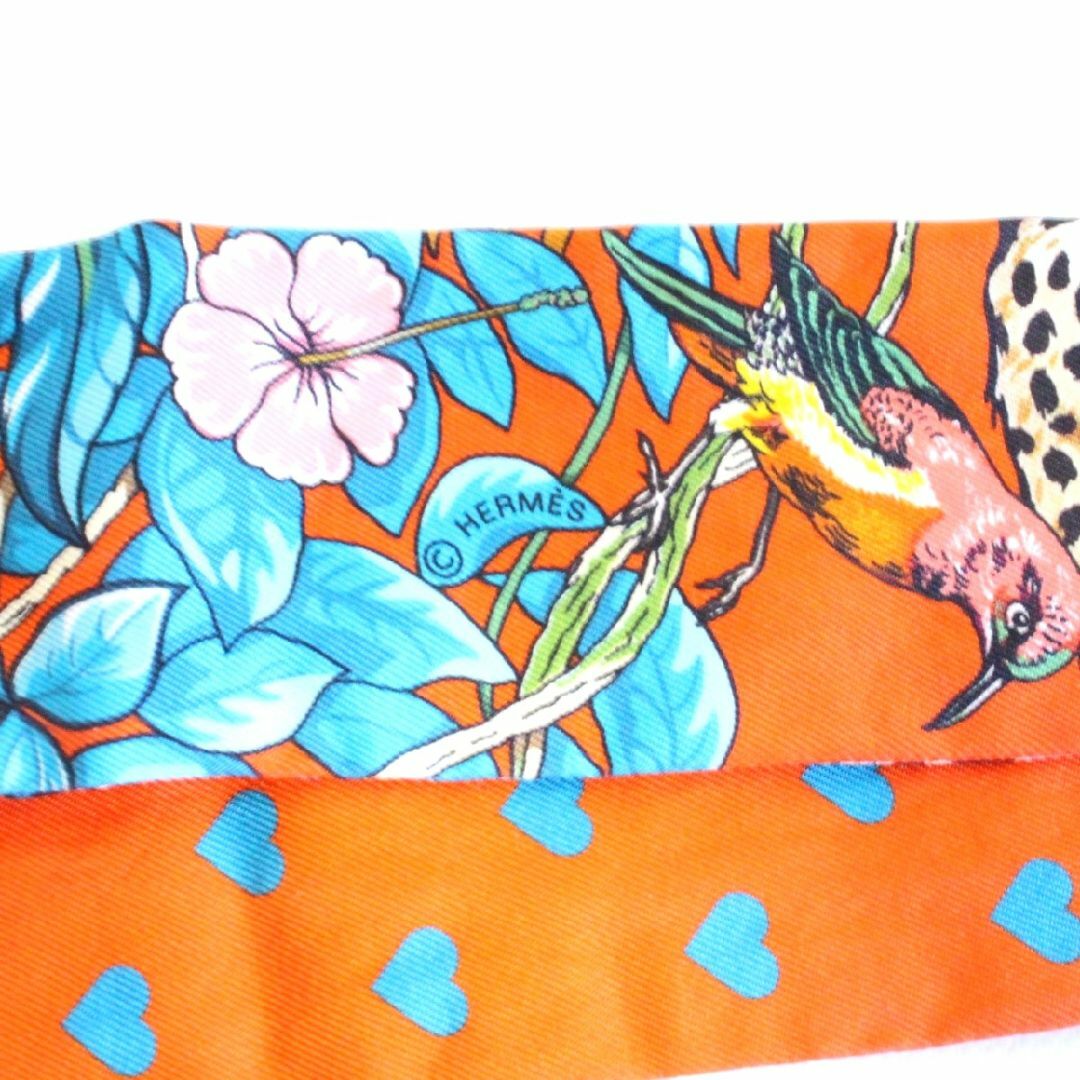 HERMES エルメス ツイリー ジャングルラブ ラブ ヒョウ シルク HERMES エルメス ツイリー ジャングルラブ ラブ ヒョウ シルク