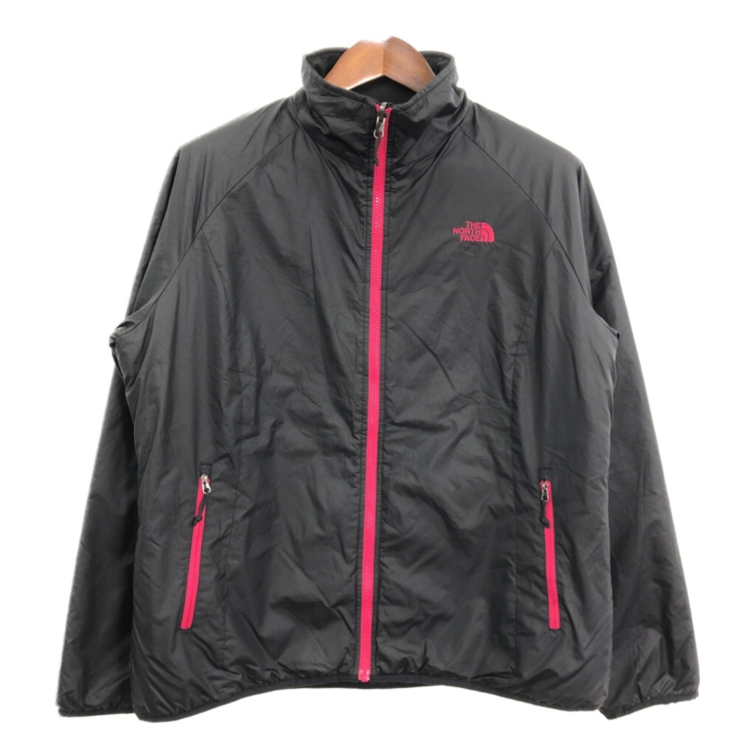 THE NORTH FACE - THE NORTH FACE ノースフェイス 中綿 ジャケット アウトドア ワンポイントロゴ ブラック (レディース XL) 中古 古着 Q9042