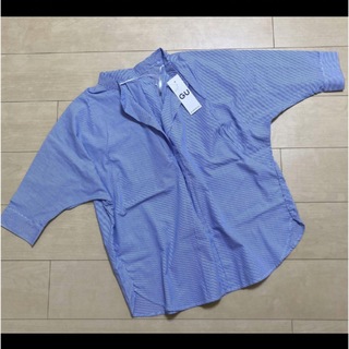 GU - 新品 GU オーバーサイズ スキッパー シャツ 7分袖