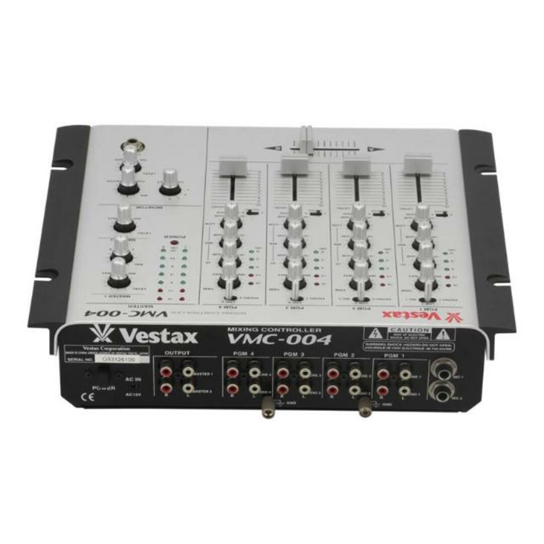 Vestax ベスタックス/DJミキサー/VMC-004/G53126109/Cランク/64 Vestax ベスタックス/DJミキサー/VMC-004/G53126109/Cランク/64
