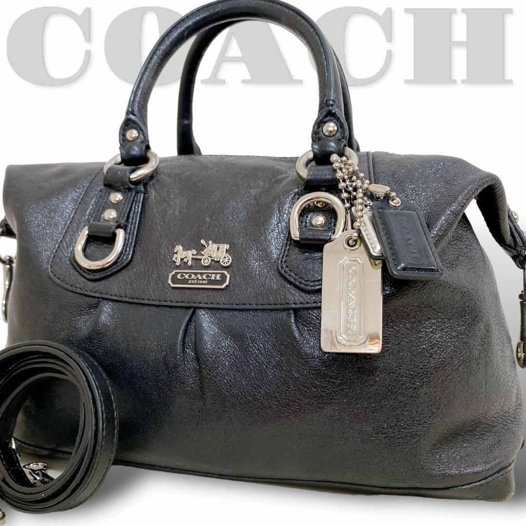 美品【コーチ】12937 2wayショルダーバッグ ハンド レザー 馬車 美品【コーチ】12937 2wayショルダーバッグ ハンド レザー 馬車
