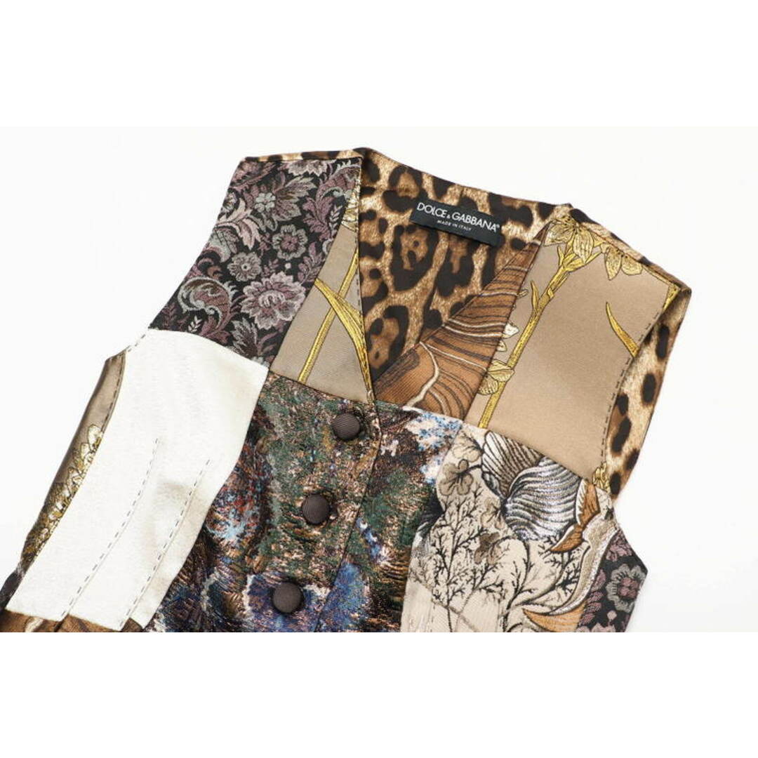 DOLCE&GABBANA(ドルチェアンドガッバーナ)の■美品■DOLCE&GABBANA ドルチェアンドガッバーナ ベスト サイズ38 ジャガード パッチワーク レオパード ジレ イタリア製 ブランド古着【中古】20220105/GP7173 レディースのトップス(ベスト/ジレ)の商品写真