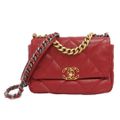 CHANEL シャネル/シャネル19/ラムスキン/チェーンショルダーバッグ/レッド/302*****/Aランク/04【中古】