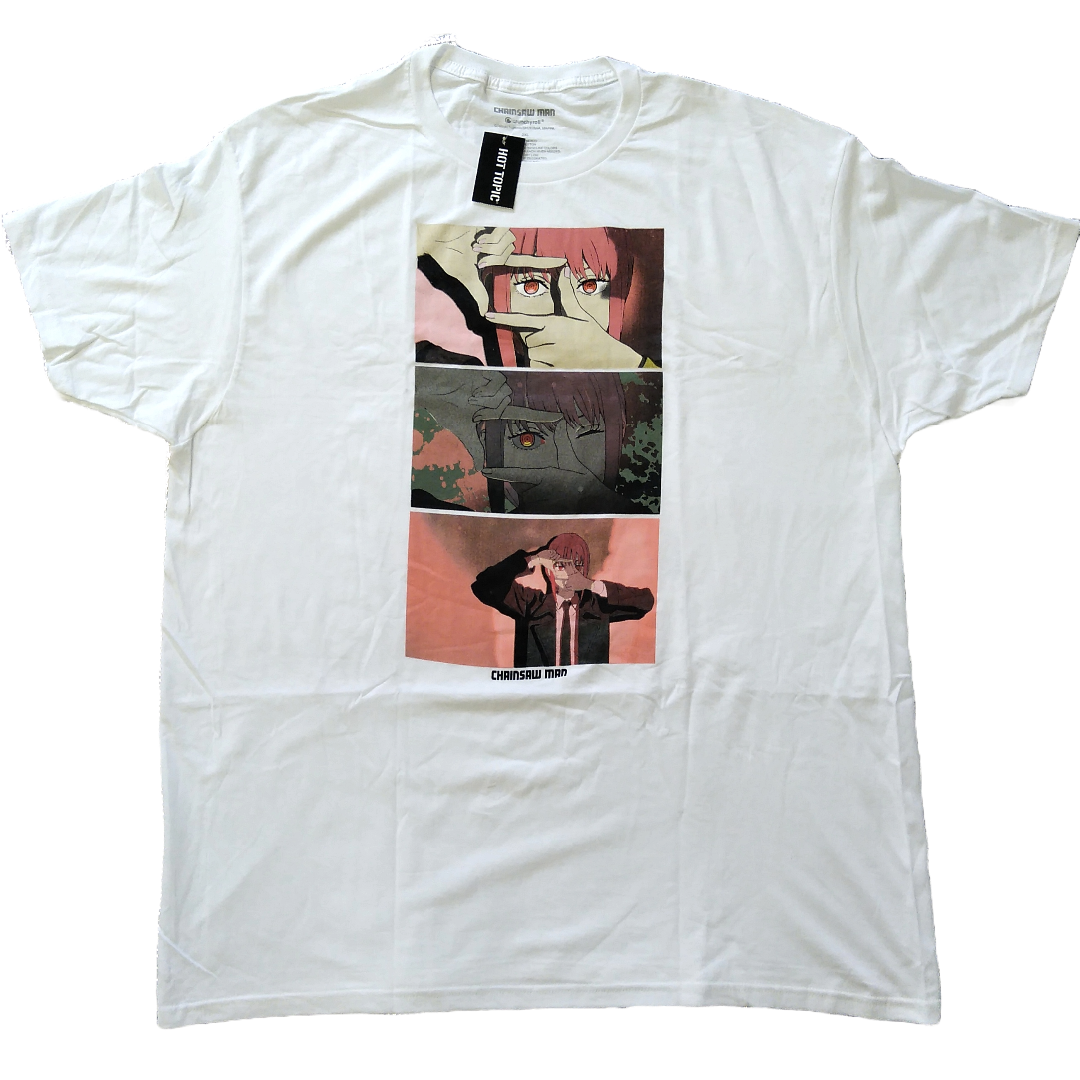 チェンソーマン Tシャツ 2XLサイズ 白 マキマ アニメT 海外公式 チェンソーマン Tシャツ 2XLサイズ 白 マキマ アニメT 海外公式