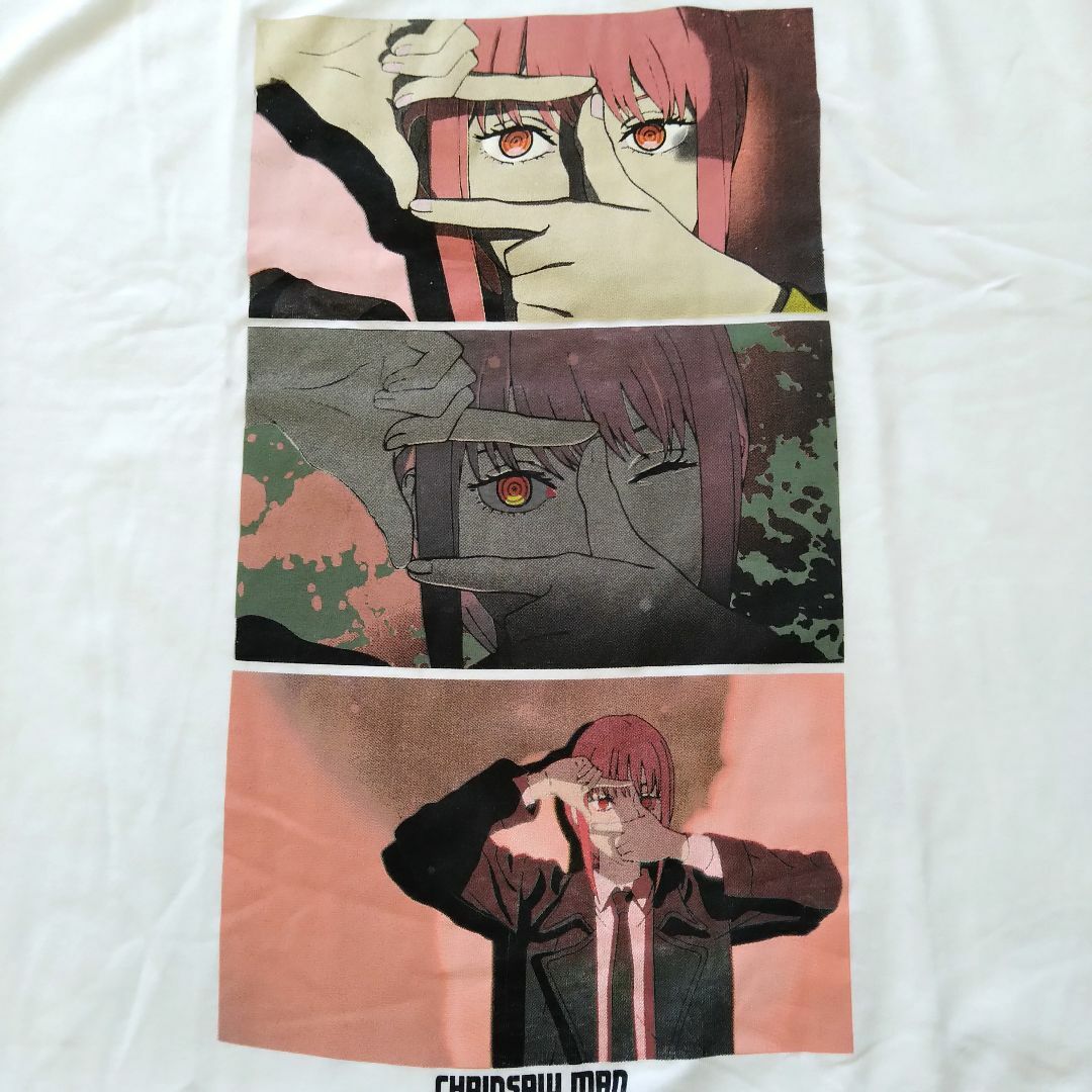チェンソーマン Tシャツ 2XLサイズ 白 マキマ アニメT 海外公式 チェンソーマン Tシャツ 2XLサイズ 白 マキマ アニメT 海外公式