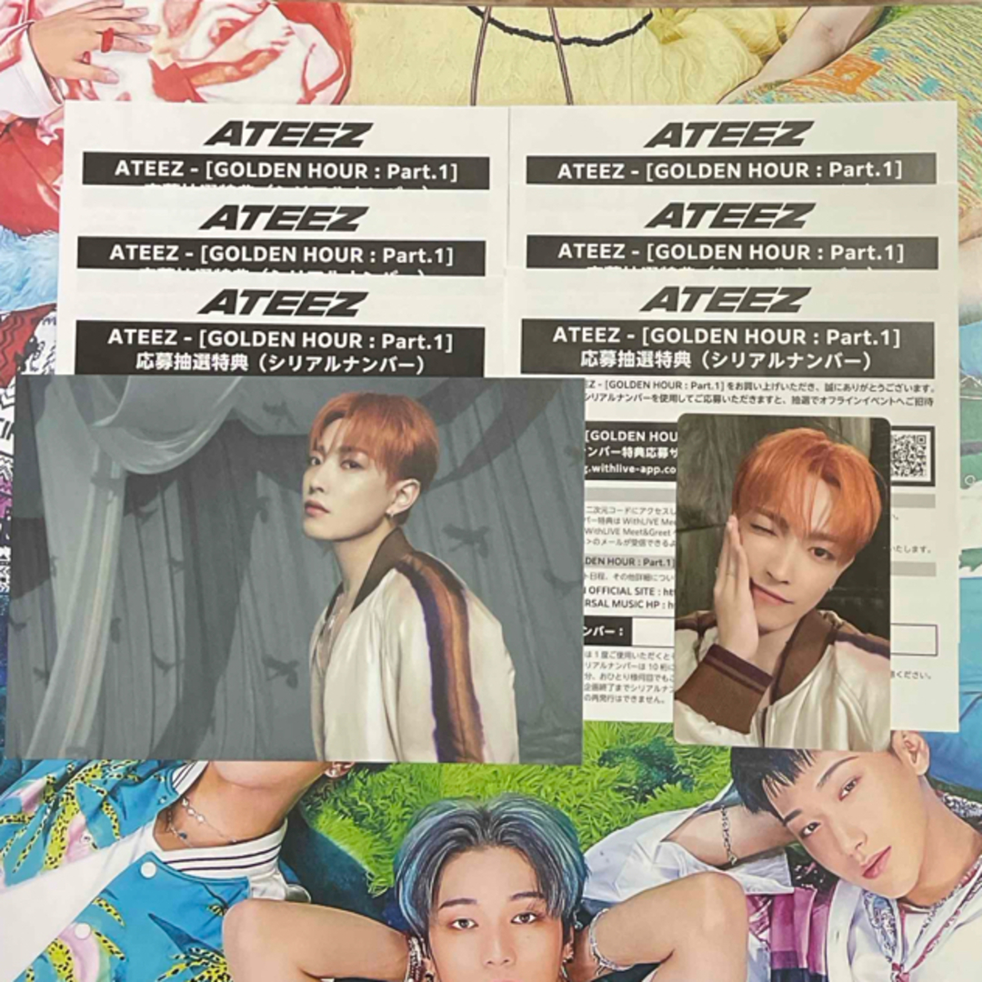 ホンジュン ATEEZ GOLDEN HOURトレカポストカードセット ホンジュン ATEEZ GOLDEN HOURトレカポストカードセット