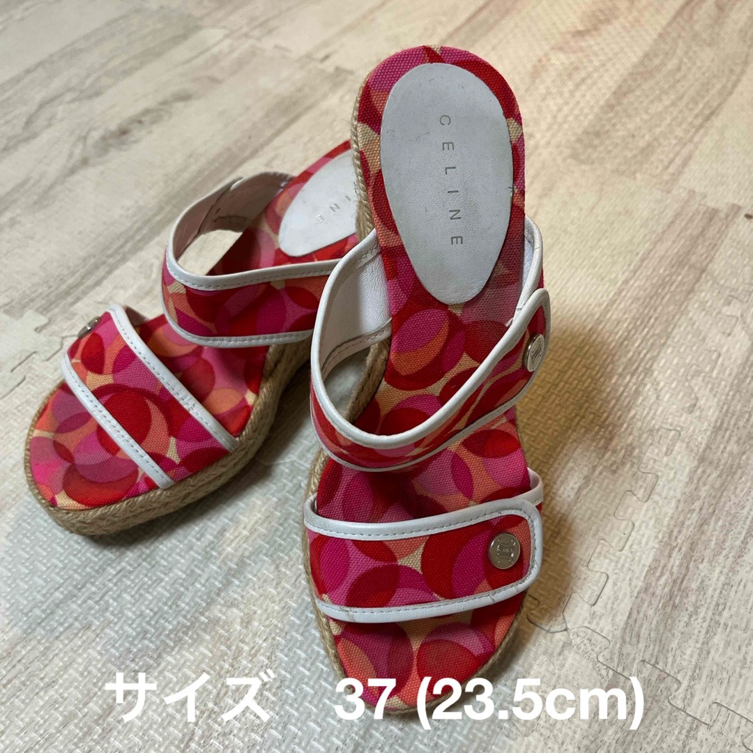 CELINE - セリーヌ サンダル ピンク サイズ約23.5cmの通販 by CELINE - セリーヌ サンダル ピンク サイズ約23.5cmの通販 by