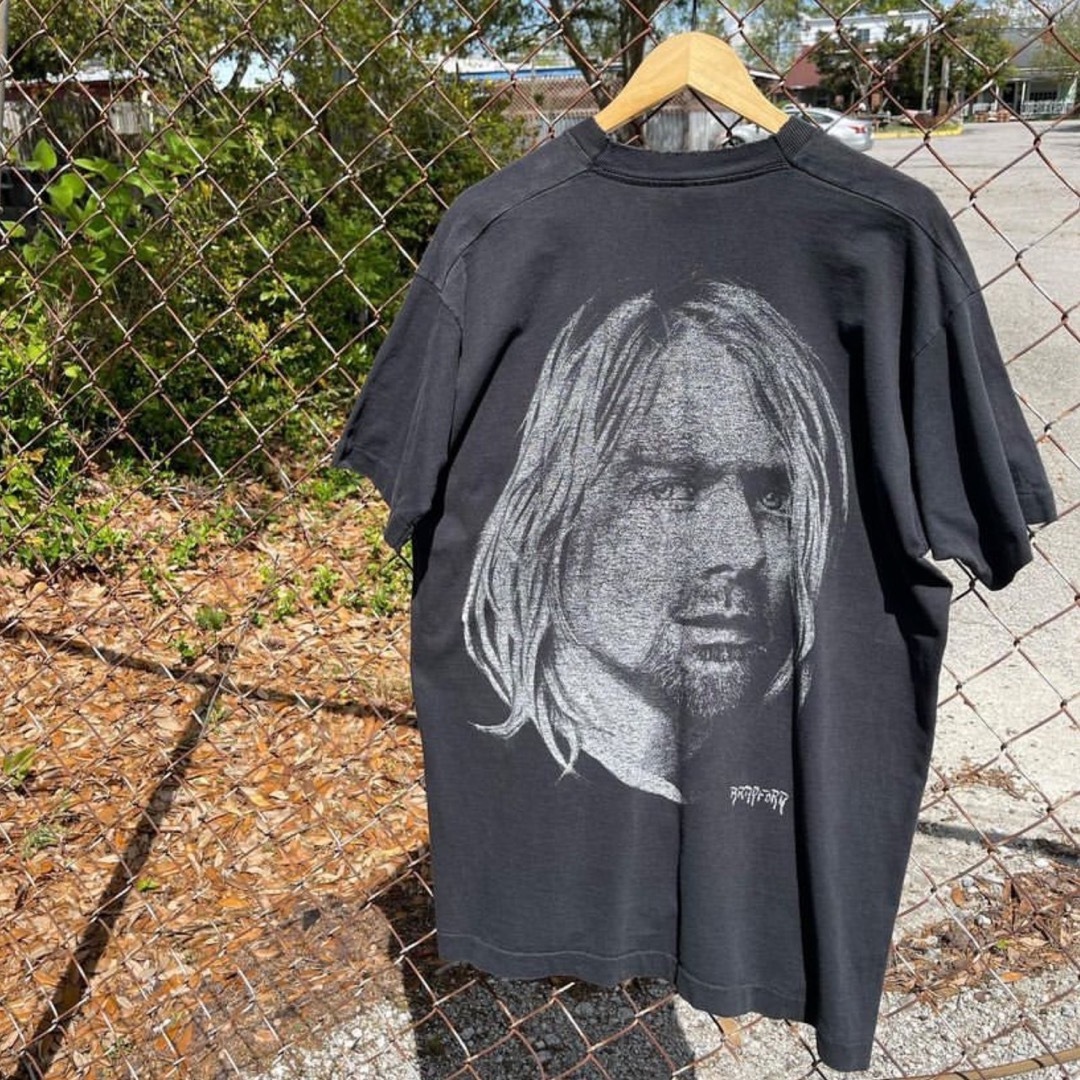 VINTAGE - 超希少&XL!VTG94'sニルヴァーナカートコバーンロック VINTAGE - 超希少&XL!VTG94'sニルヴァーナカートコバーンロック