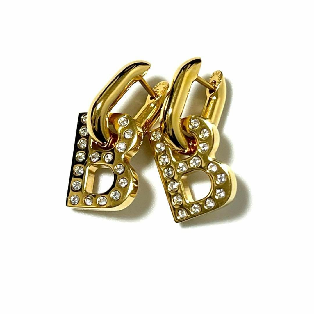 B Chain 安けれ XS ピアス シャイニーシルバーブラス B Chain 安けれ XS ピアス シャイニーシルバーブラス
