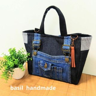 ロラライハリスブルーデニムsew刺繍のバッグ ロラライハリスブルーデニムsew刺繍のバッグ