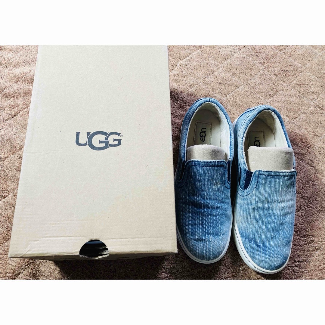 UGG - UGG☆アグ☆デニム☆スリッポン☆ロゴロゴ☆スニーカーの UGG - UGG☆アグ☆デニム☆スリッポン☆ロゴロゴ☆スニーカーの