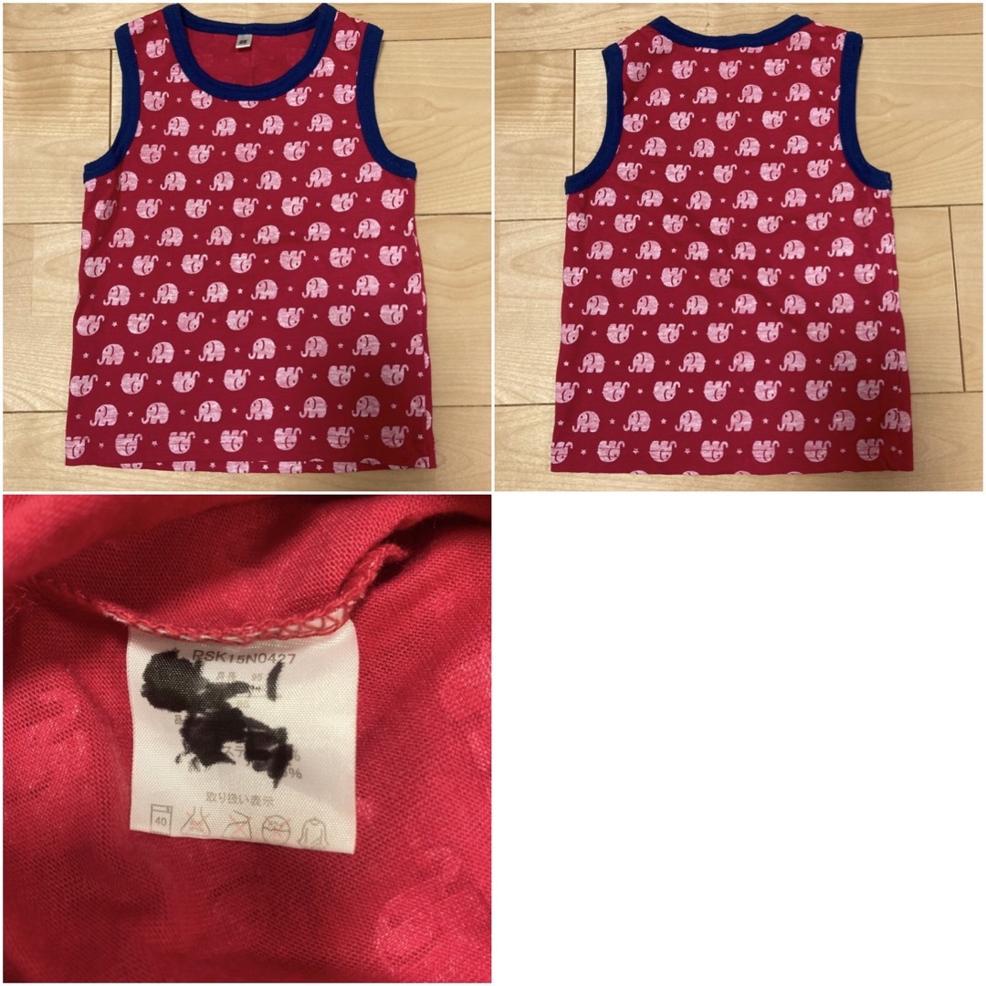 西松屋(ニシマツヤ)の西松屋　女の子　子ども服まとめ売り　95cm① 半袖Tシャツ ハーフパンツ　夏服 キッズ/ベビー/マタニティのキッズ服女の子用(90cm~)(Tシャツ/カットソー)の商品写真