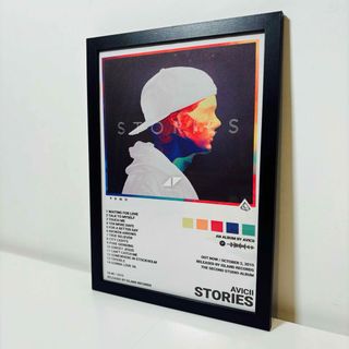 【黒額付きポスター】アヴィーチー Avicii STORIES（新品）(ポスターフレーム)
