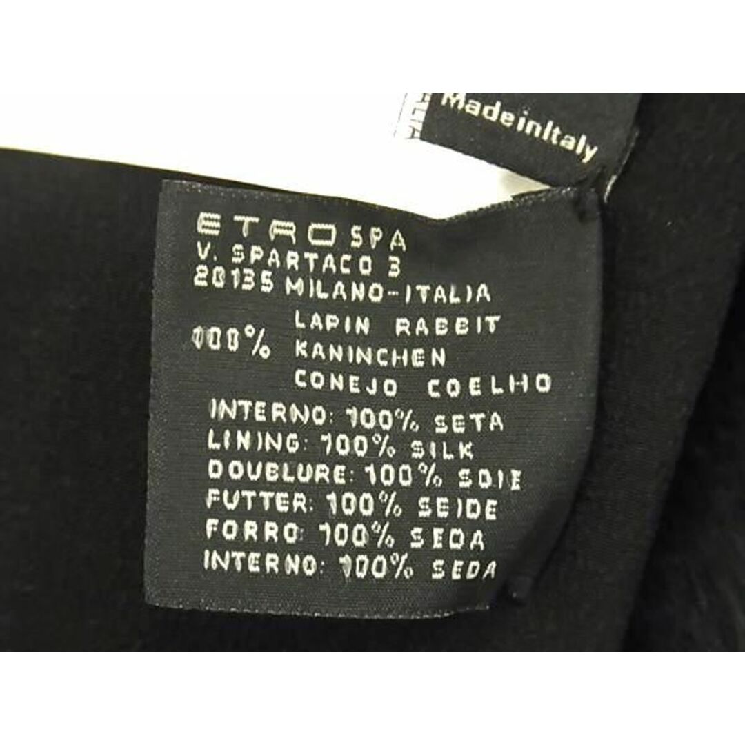ETRO - □新品□未使用□ ETRO エトロ ラビットファー ボーダー ETRO - □新品□未使用□ ETRO エトロ ラビットファー ボーダー