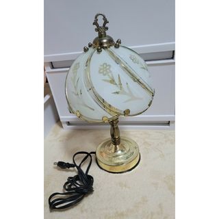 テーブルランプ 3段階調光 タッチセンサー調光 ライト 花柄 ガラス(テーブルスタンド)