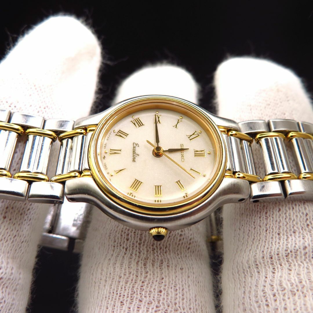SEIKO - SEIKO Exceline 腕時計 コンビカラー ローマン の通販 SEIKO - SEIKO Exceline 腕時計 コンビカラー ローマン の通販