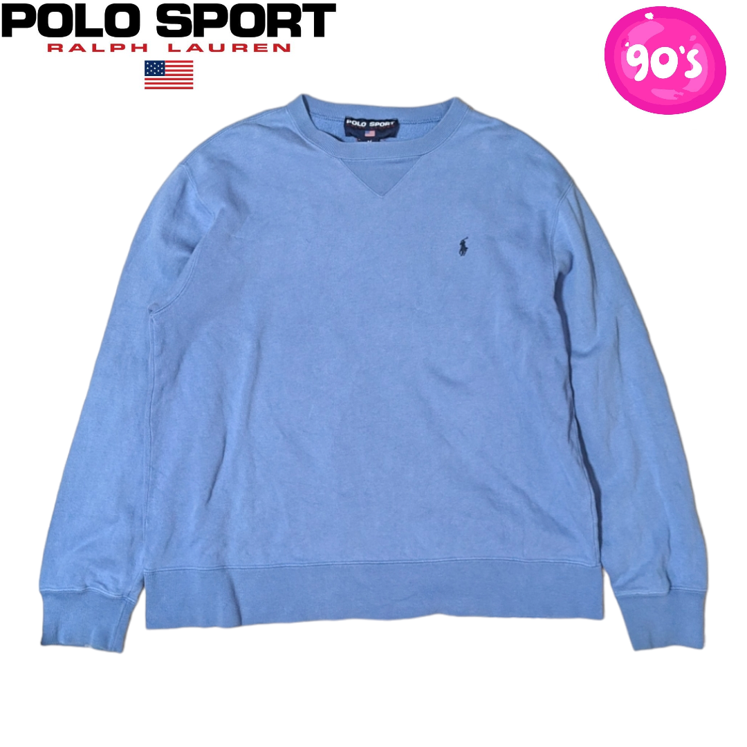 POLO RALPH LAUREN - POLO SPORT アイスブルー 刺繍ロゴ POLO RALPH LAUREN - POLO SPORT アイスブルー 刺繍ロゴ