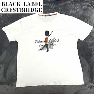 BLACK LABEL CRESTBRIDGE - 【美品】ブラックレーベルクレストブリッジ　Tシャツ半袖　刺繍　兵隊　チェック