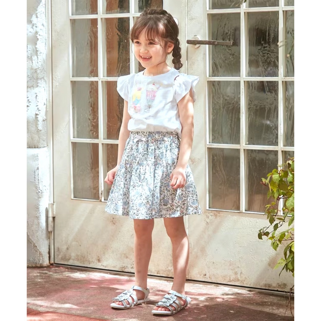 【最新入荷】 anyFAM - オンオフショルダーパフェTシャツ 110㎝ KIDS FAM any トップス