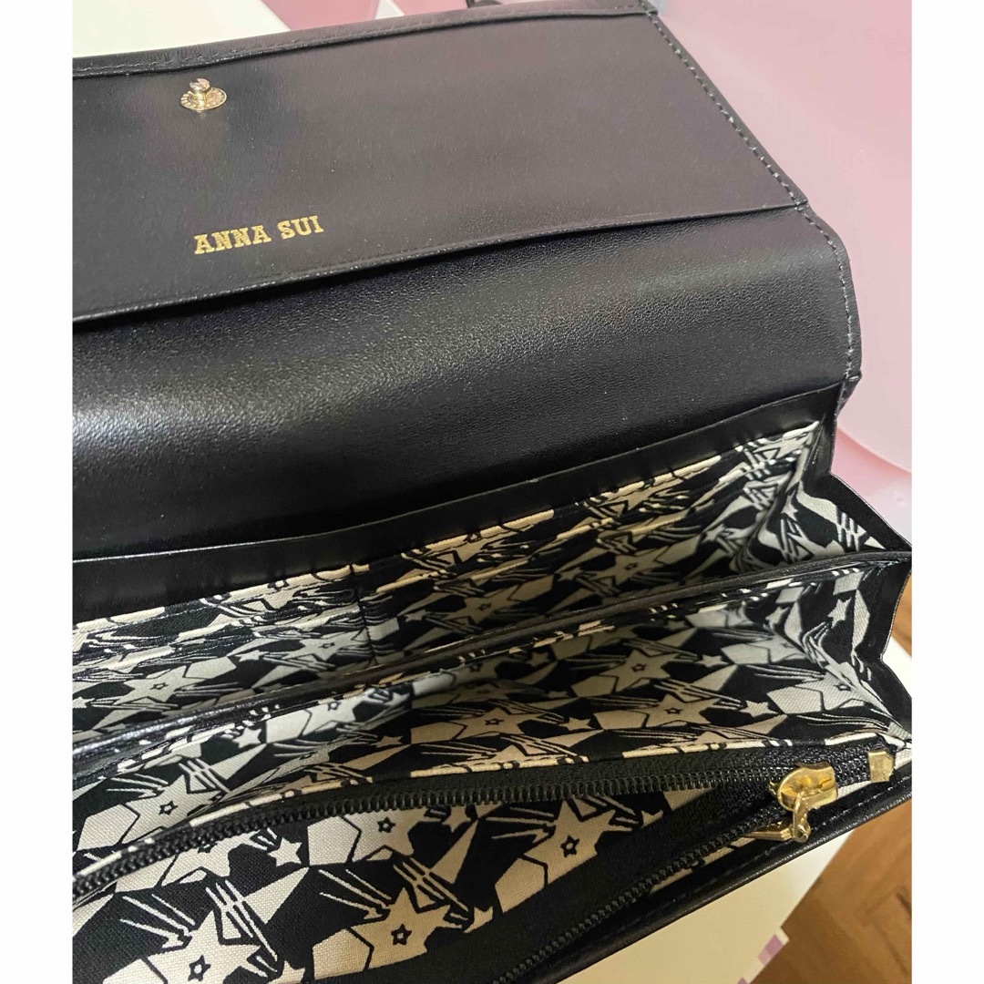 ANNA SUI - ANNA SUI アナスイ ムーンスター 長財布 がま口の ANNA SUI - ANNA SUI アナスイ ムーンスター 長財布 がま口の