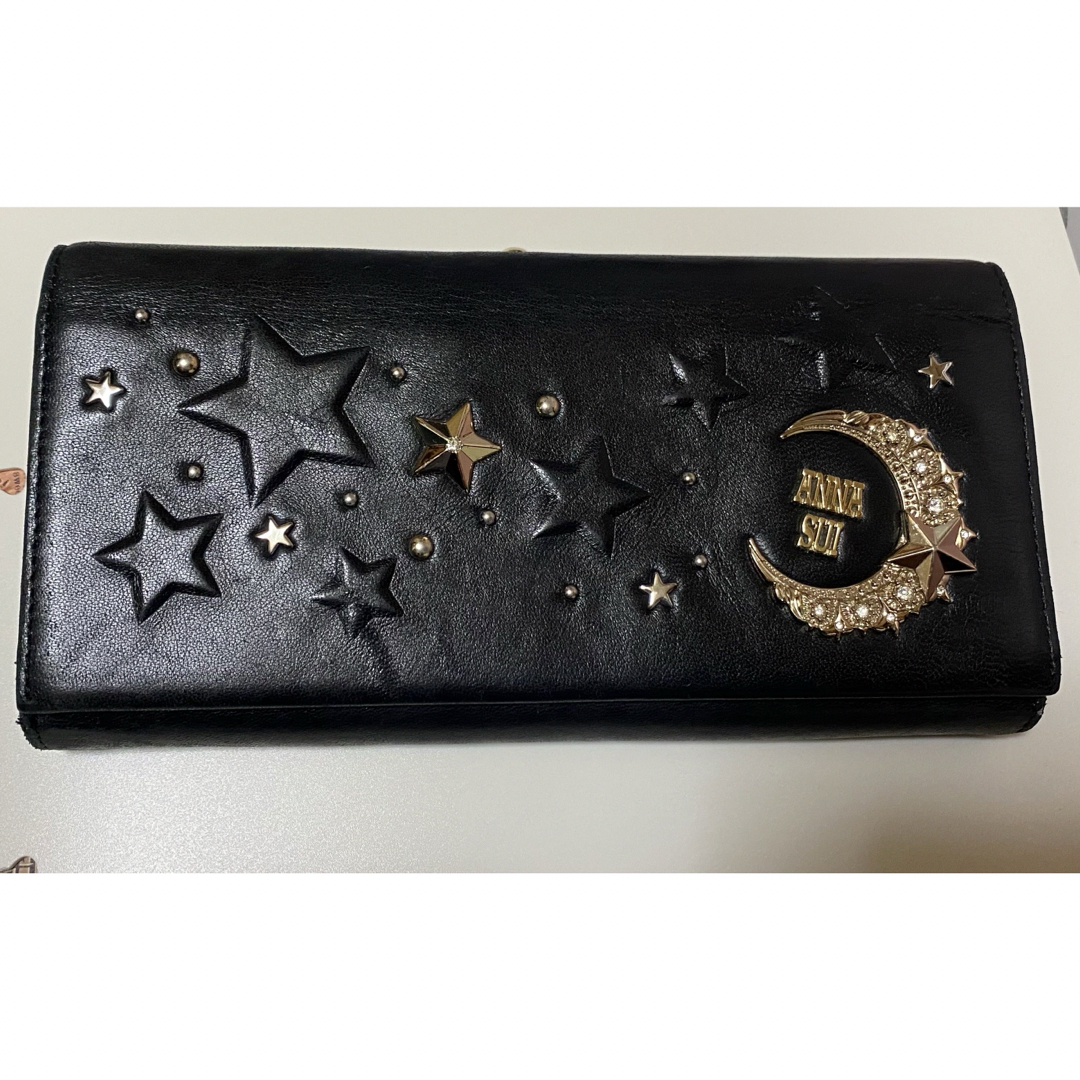 ANNA SUI - ANNA SUI アナスイ ムーンスター 長財布 がま口の ANNA SUI - ANNA SUI アナスイ ムーンスター 長財布 がま口の