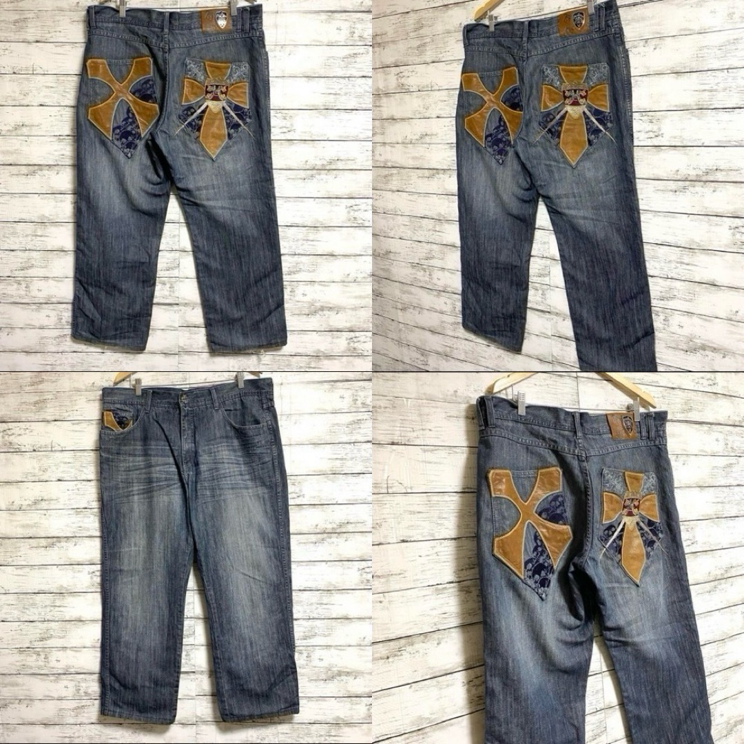 PELLE PELLE - 希少 90s 00s pellepelle 刺繍ロゴ スカル ワイド PELLE PELLE - 希少 90s 00s pellepelle 刺繍ロゴ スカル ワイド
