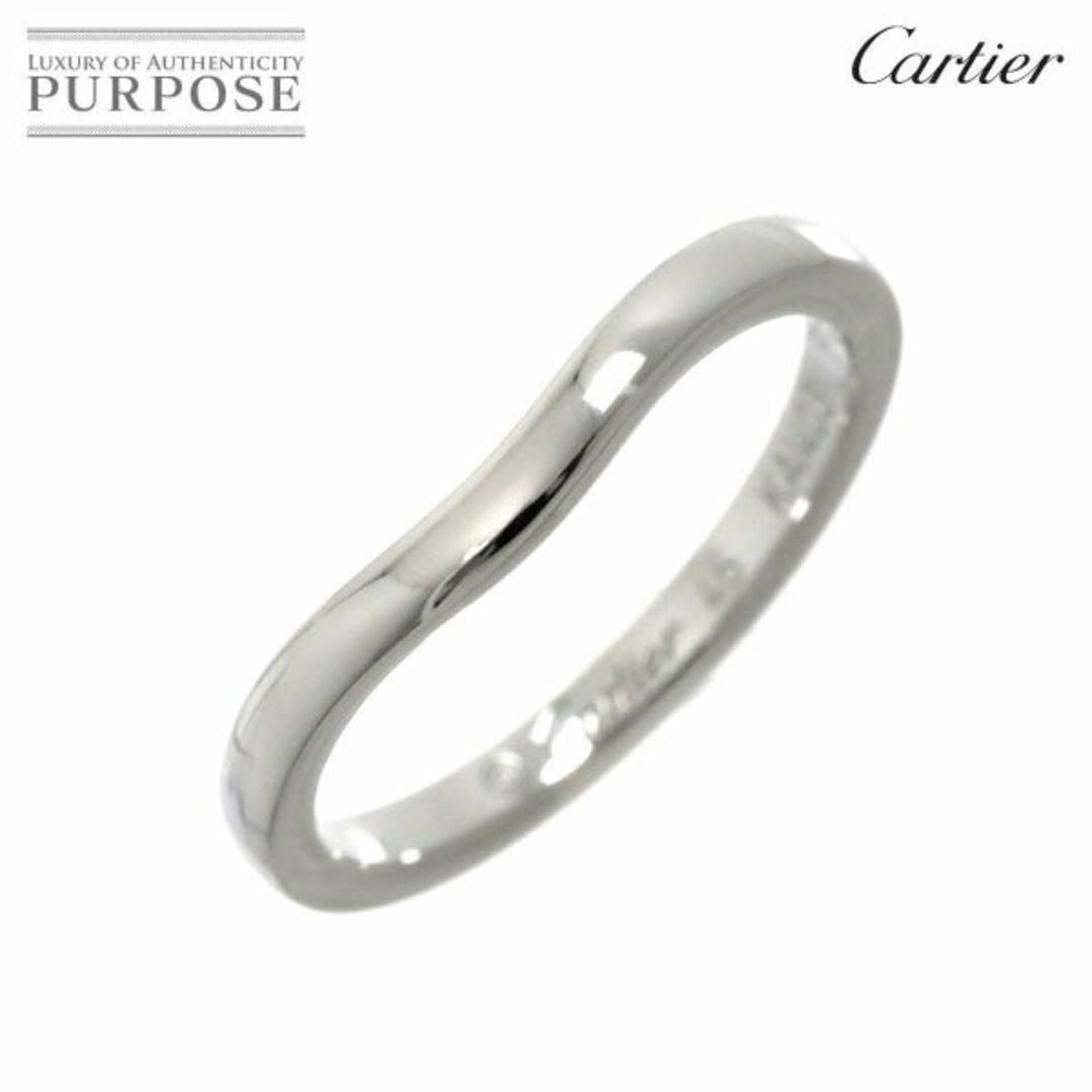 カルティエ Cartier バレリーナ カーブ #46 リング Pt プラチナ カルティエ Cartier バレリーナ カーブ #46 リング Pt プラチナ