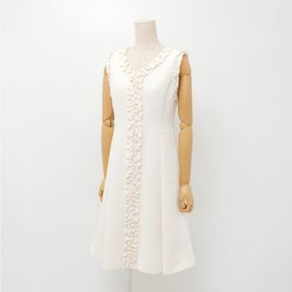 ルネ(René)の■美品■Rene  ルネ ワンピース サイズ34 ノースリーブ フリル ラメ ブランド古着【中古】20240612/GP6538(ひざ丈ワンピース)