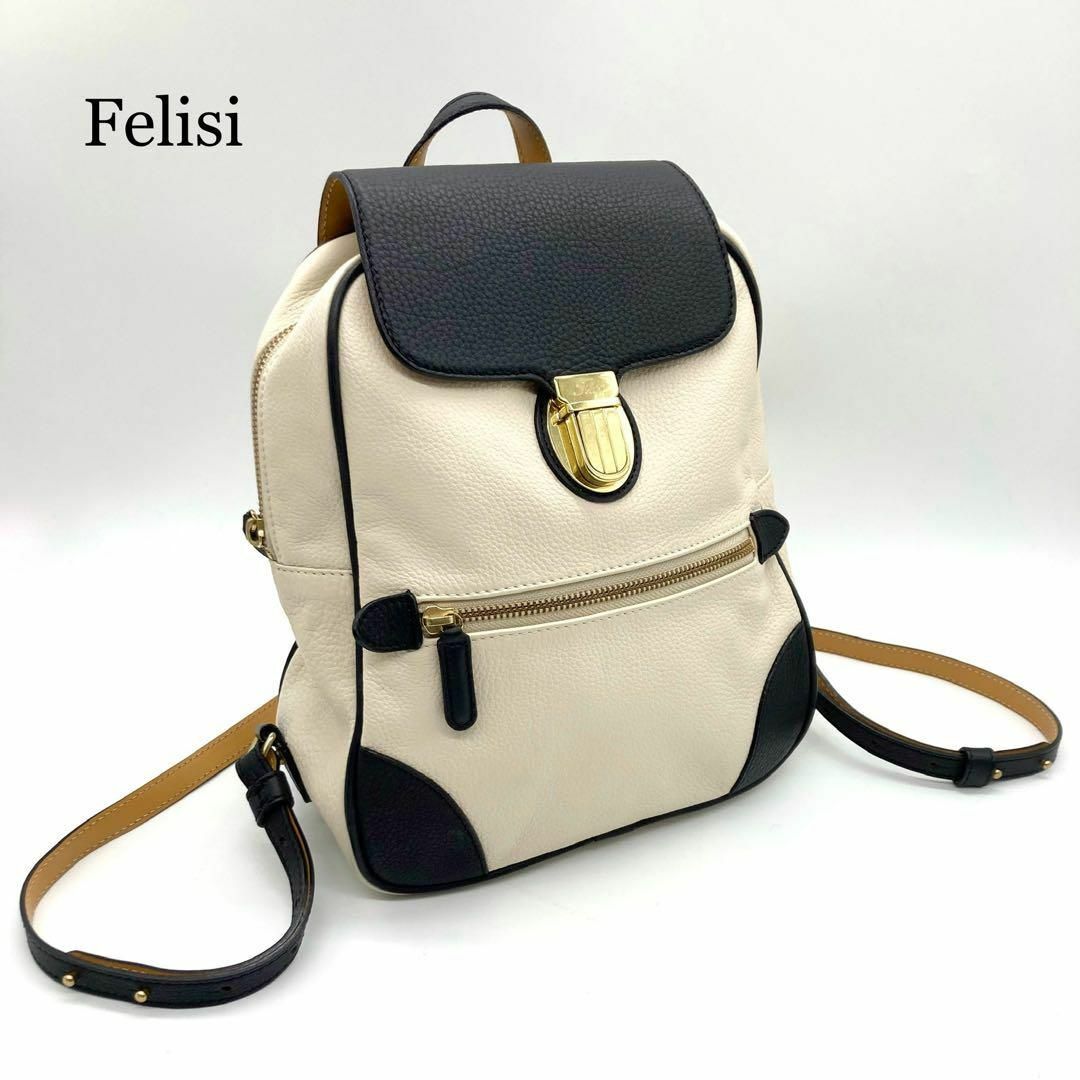 Felisi - 【国内未発売】Felisi リュック レザー バイカラー Felisi - 【国内未発売】Felisi リュック レザー バイカラー