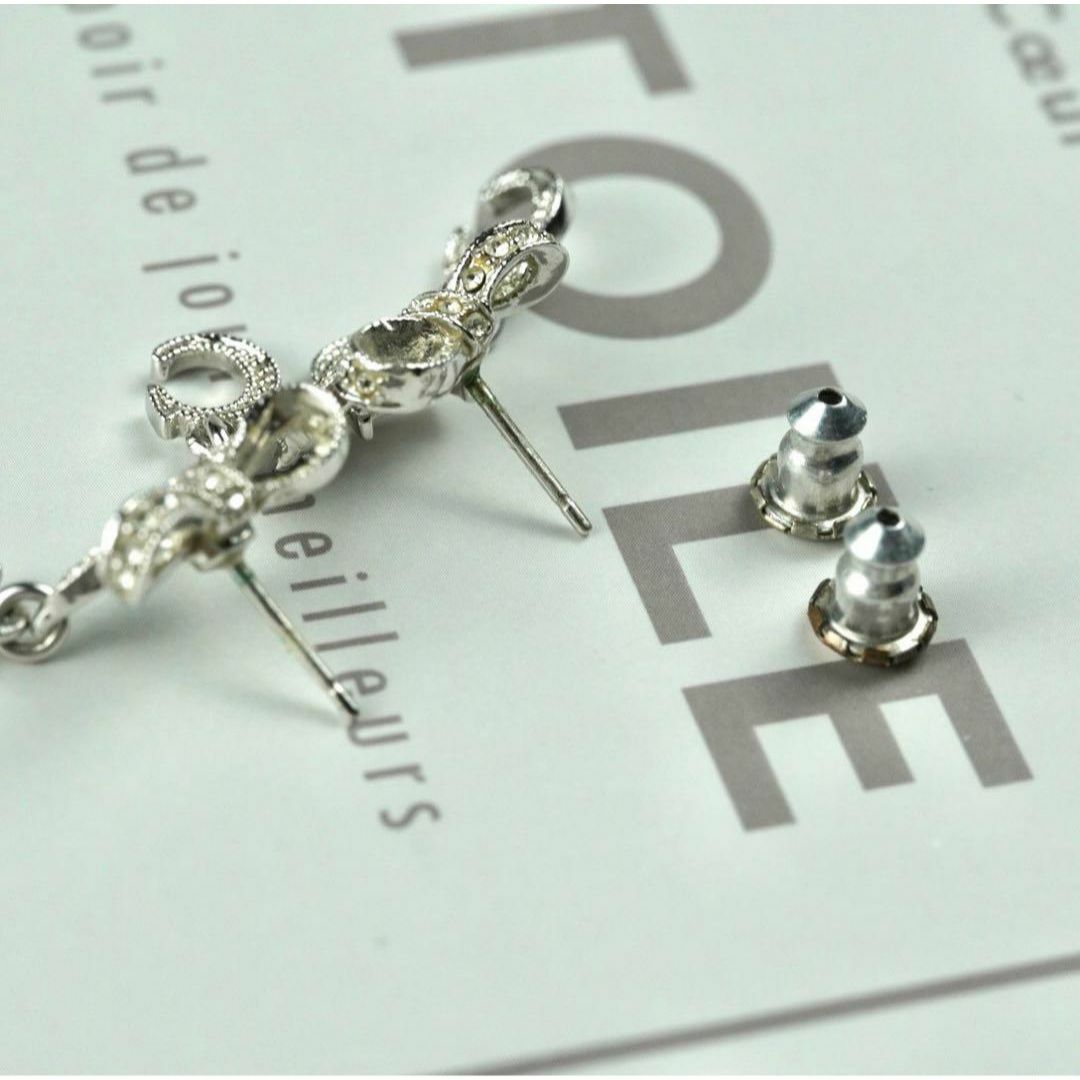 【新作入荷!!】 Christian Dior - クリスチャンディオール Dior リボン ライン ピアス