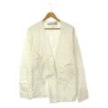 【新品】 OLUBIYI THOMAS / オルヴィトーマス | 2023SS | kimono back cardigan コットン リネン パッチワーク カーディガン | 2 | オフホワイト | メンズ