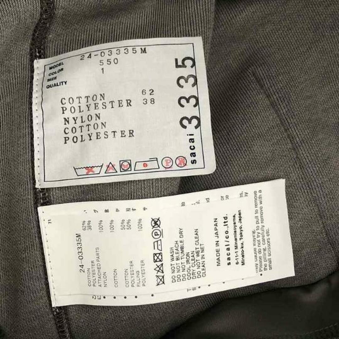 美品】 sacai / サカイ | 2024SS | Sponge Sweat x Nylon Twill 美品】 sacai / サカイ | 2024SS | Sponge Sweat x Nylon Twill
