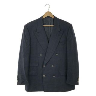 ベルベスト(BELVEST)のBELVEST / ベルベスト | AVANTI SUPER100sウール チェック ダブルブレスト ピークドラペル テーラードジャケット | 50 | ネイビー | メンズ(その他)