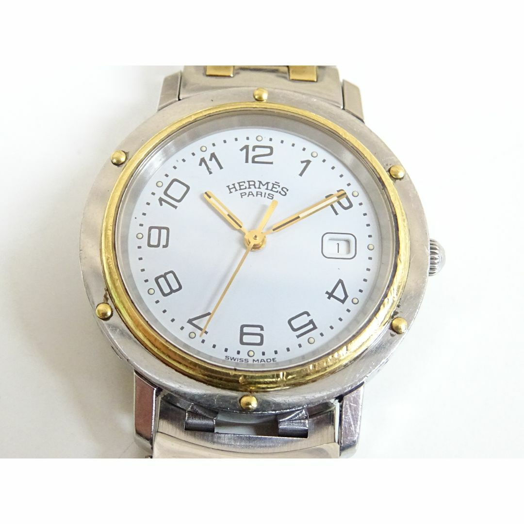 HERMES - M三221 / HERMES エルメス クリッパー 腕時計 クォーツ デイト