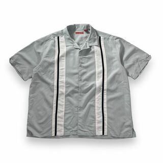 VINTAGE - HAVANERA キューバシャツ オープンカラーシャツ ストライプ レーヨン