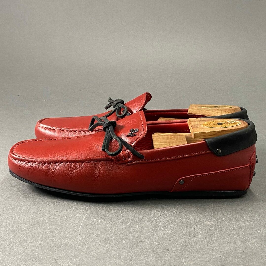 美品】トッズ×フェラーリドライビングシューズスエードブラック7 美品】トッズ×フェラーリドライビングシューズスエードブラック7