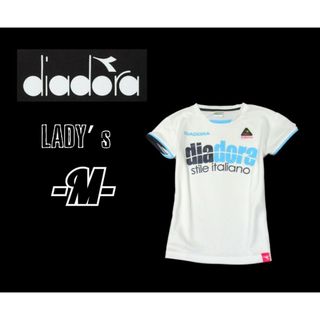 ディアドラ(DIADORA)のレディースM◇DIADORA◇半袖プラクティスシャツ 白(ウェア)