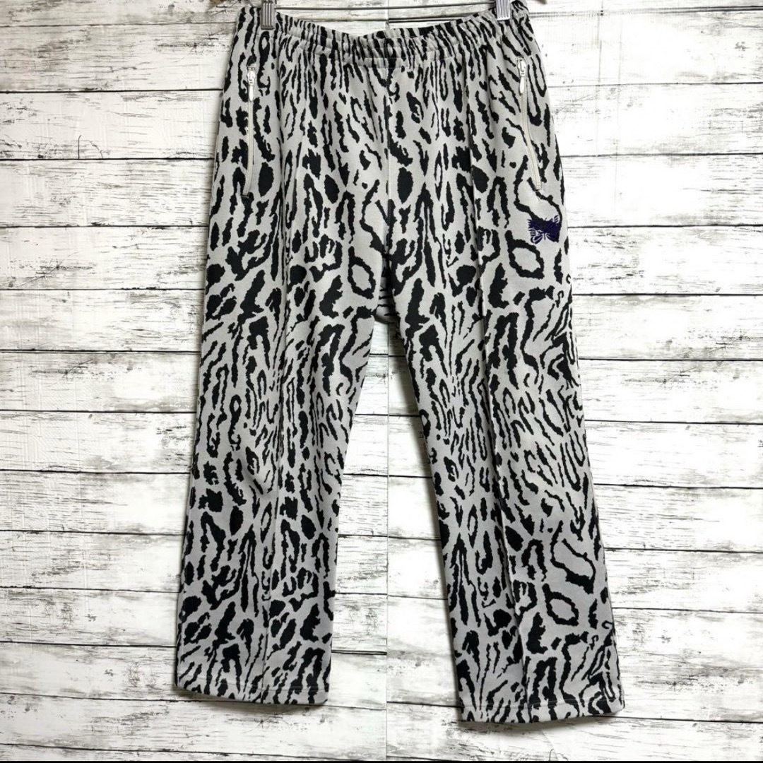 Needles トラック パンツ レオパード ジャガード ジャージ Lサイズ Needles トラック パンツ レオパード ジャガード ジャージ Lサイズ