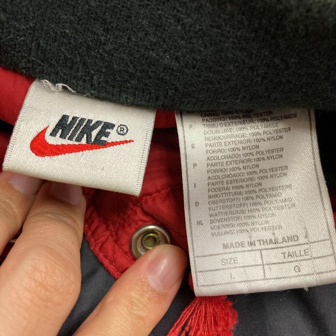 NIKE - ナイキ 90's ナイロンジャケット キルティング リブ 古着 NIKE - ナイキ 90's ナイロンジャケット キルティング リブ 古着