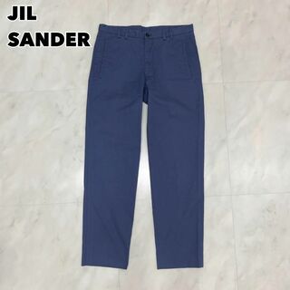 Jil Sander - JIL SANDER ジルサンダー カラーパンツ 青 ブルー 無地 サイズ44