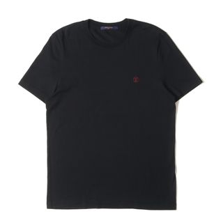美品ルイヴィトン 半袖Tシャツ LV刺繍ロゴ ワンポイント ホワイト S 美品ルイヴィトン 半袖Tシャツ LV刺繍ロゴ ワンポイント ホワイト S