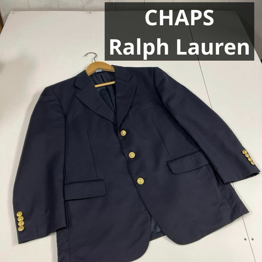 CHAPS - CHAPS ラルフローレン ジャケット ブレザー 紺ブレ 金 CHAPS - CHAPS ラルフローレン ジャケット ブレザー 紺ブレ 金