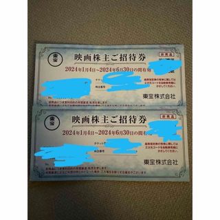 東宝　株主優待　2枚(その他)