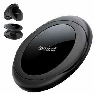 【色:ブラック】【指が痛くならない】 Lamicall マグネット式 スマホ リ(その他)