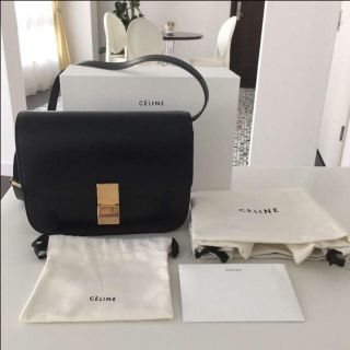 セリーヌ(celine)のさっちゃん 様 正規品 セリーヌ クラシック ミディアム ブラック(ショルダーバッグ)