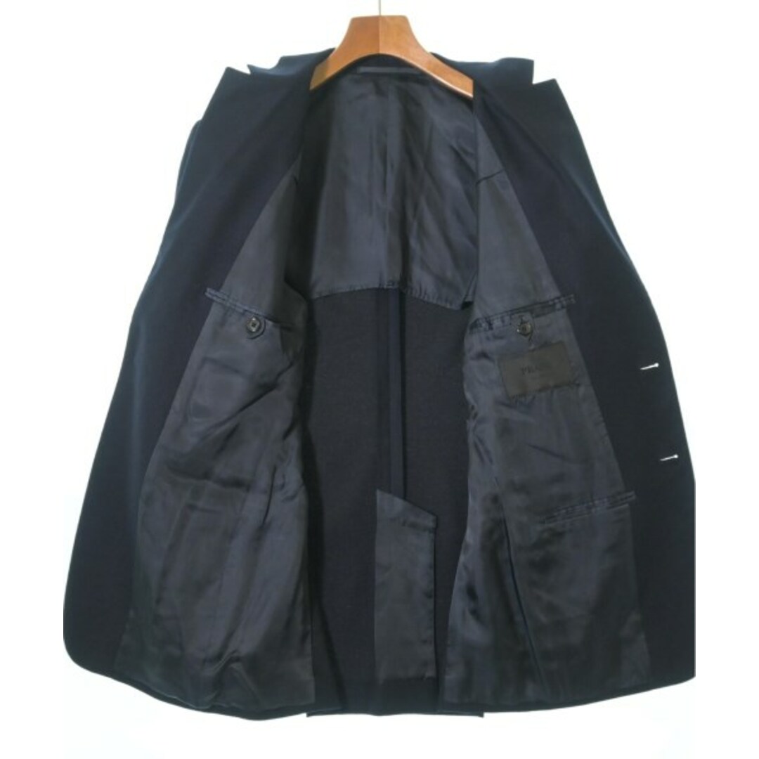 PRADA - PRADA プラダ テーラードジャケット 48(L位) 紺 【古着 PRADA - PRADA プラダ テーラードジャケット 48(L位) 紺 【古着